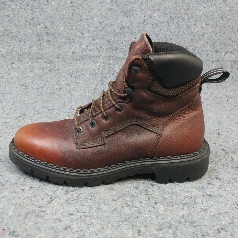 Red Wing Womens Boots Size 8.5 D Brown Leather Work Boot EH Soft Toe NO INSOLES
